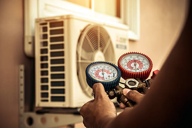Professional Hvac technician working in West Falls, NY